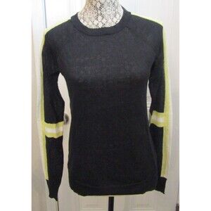 NWT Jack & Jo Black 100% Linen Long Sleeve Sweater Luxury Brand Size XS